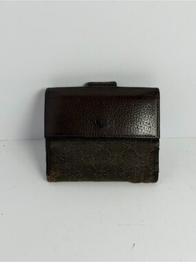 Gucci Monogram GG Monogram Brown Bifold Compact Wallet